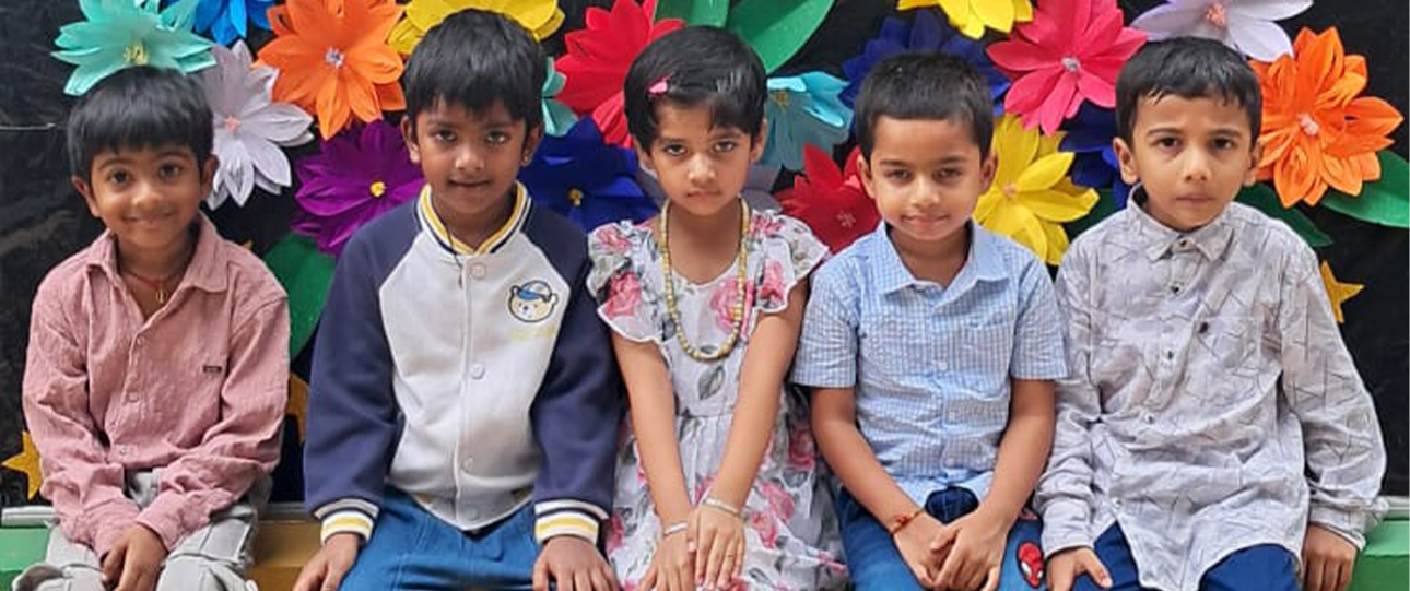 Happy students at Sadhguru Silver Oaks International School